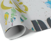 Papier Cadeau Motif Graffiti (Coin rond)