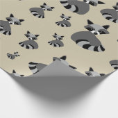 Papier Cadeau Motif Graphic Raccoon (Coin)