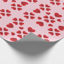 Motif graphique de cœurs rouges plats Anniversaire