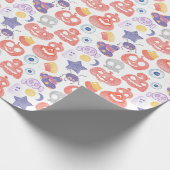 Papier Cadeau Motif graphique Halloween à main éffrayante (Coin)