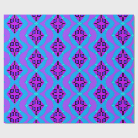 Papier Cadeau motif graphique Neon (Plat)