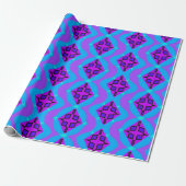Papier Cadeau motif graphique Neon (Déroulé)