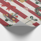 Papier Cadeau Motif graphique numérique sur le thème de Noël - A (Coin)