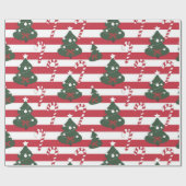 Papier Cadeau Motif graphique numérique sur le thème de Noël - A (Plat)