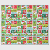 Papier Cadeau Motif Grinchmas Joyeux Grinchmas (Plat)