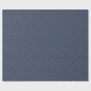 Papier Cadeau Motif gris bleu piano à l'aquarelle élégant