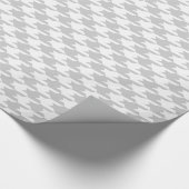 Papier Cadeau Motif gris et blanc Houndstooth (Coin)