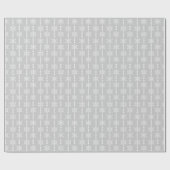 Papier Cadeau Motif Gris Silver & White Christmas Snowflakes (Plat)