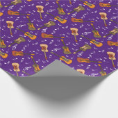 Papier Cadeau Motif Guitare Music Notes (Coin)