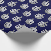Papier Cadeau Motif Hanoukka moderne (Coin)