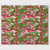 Papier Cadeau Motif Haus De Camo Silver Xmas (Plat)
