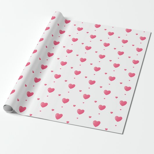 Papier cadeau Motif Heart (Déroulé)
