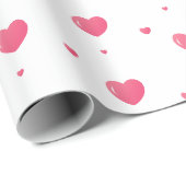 Papier cadeau Motif Heart (Coin rond)
