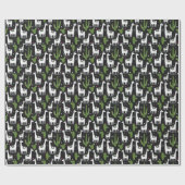 Papier Cadeau Motif heureux de lama (Plat)