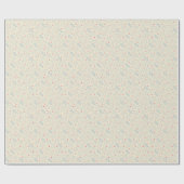 Papier Cadeau Motif heureux en pastel de dents (Plat)