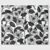 Papier Cadeau Motif Hibiscus (Plat)