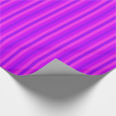 Papier Cadeau Motif hippie pourpre et rose de Stripey (Coin)