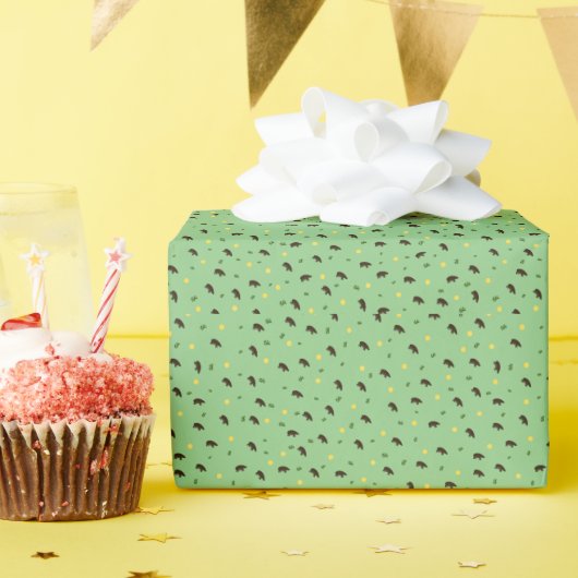 Papier Cadeau Motif Hippopotame (Fête d'anniversaire)