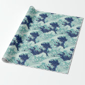Papier Cadeau Motif Hokusai Blue Waves (Déroulé)