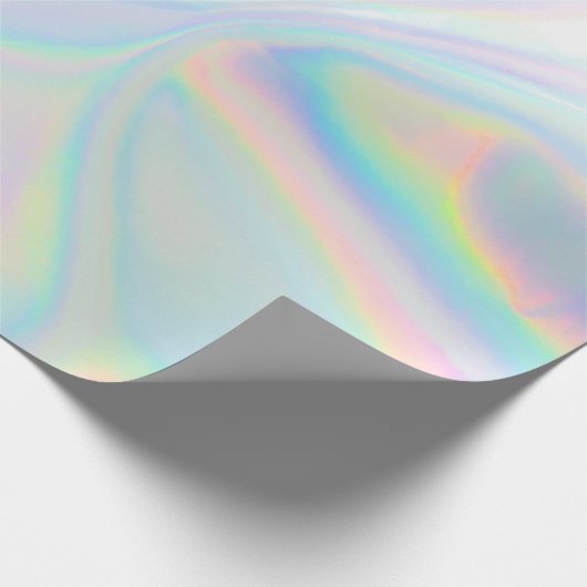 Papier Cadeau Motif holographique Iridescence (Coin)
