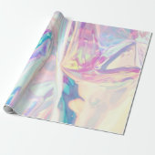 Papier Cadeau Motif holographique Iridescence (Déroulé)