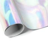 Papier Cadeau Motif holographique Iridescence (Coin rond)
