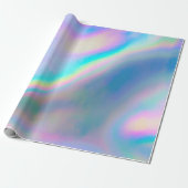 Papier Cadeau Motif holographique Iridescence (Déroulé)