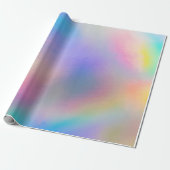 Papier Cadeau Motif holographique Iridescence (Déroulé)