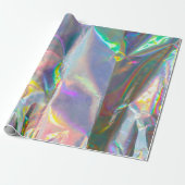 Papier Cadeau Motif holographique Iridescence (Déroulé)