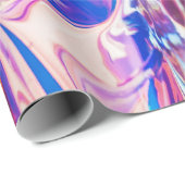 Papier Cadeau Motif holographique Iridescence (Coin rond)