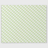 Papier Cadeau Motif Houndstooth vert et blanc (Plat)