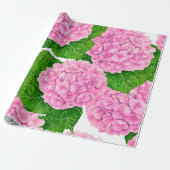 Papier Cadeau Motif Hydrangea (Déroulé)