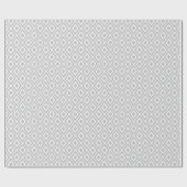 Papier Cadeau Motif Ikat gris clair moderne (Plat)