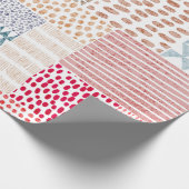 Papier Cadeau Motif impeccable en style patchwork. D simple (Coin)