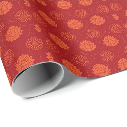 Papier Cadeau Motif indien (Coin rond)