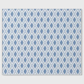 Papier Cadeau Motif Indigo Blue Diamond (Plat)