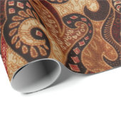 Papier Cadeau Motif indonésien 2 (Coin rond)