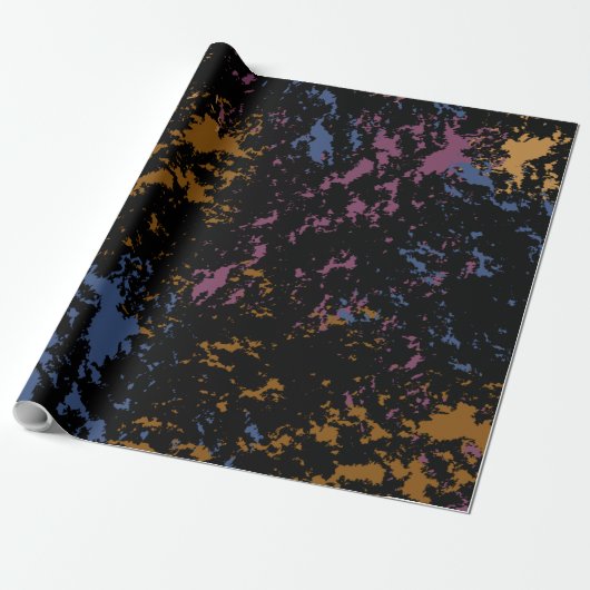 Papier Cadeau Motif Inégal Abstrait (Déroulé)