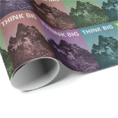 Papier Cadeau Motif Inspiron Think Big Concept (Coin rond)