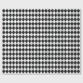 Papier Cadeau Motif Jacquard noir et blanc (Plat)