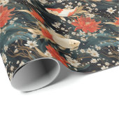 Papier Cadeau Motif japonais N°1 | (Coin rond)