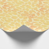 Papier Cadeau Motif Jaune Orange Feuille Sur Arrière - plan Past (Coin)