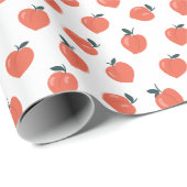 Papier Cadeau Motif joli de pêche (Coin rond)