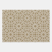 Papier cadeau Motif kaki Arabesque (Devant 2)