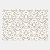 Papier cadeau Motif kaki Arabesque (Devant)