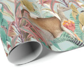 Papier Cadeau Motif Kenguru (Coin rond)