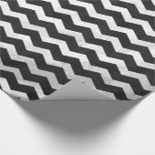 Papier Cadeau Motif Kohl Black Chevron (Coin)