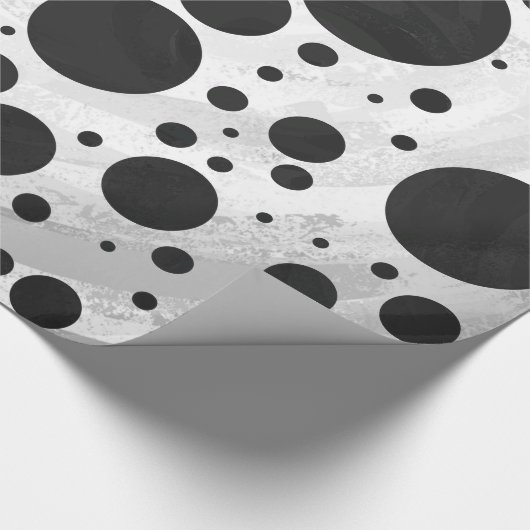 Papier Cadeau Motif Kohl Black Polka (Coin)