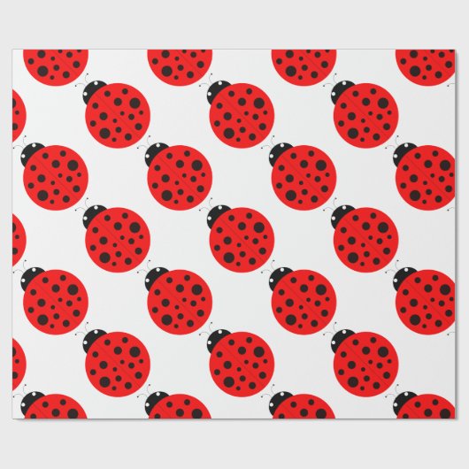 Papier Cadeau Motif Ladybug (Plat)