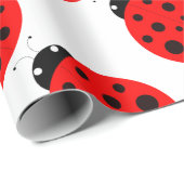 Papier Cadeau Motif Ladybug (Coin rond)